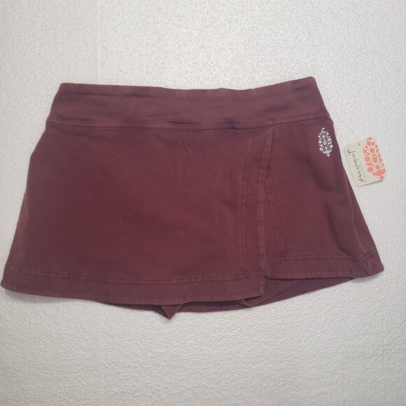 Free People Movement Hot Shot Mini Skort in Clove NWT - Picture 2 of 6
